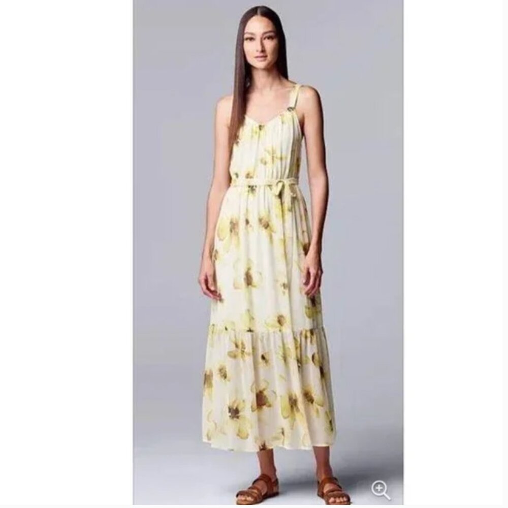 ⭐️ Simply Vera Vera Wang Floral Classy Chic Girly Glam Party Elegant Maxi Dress